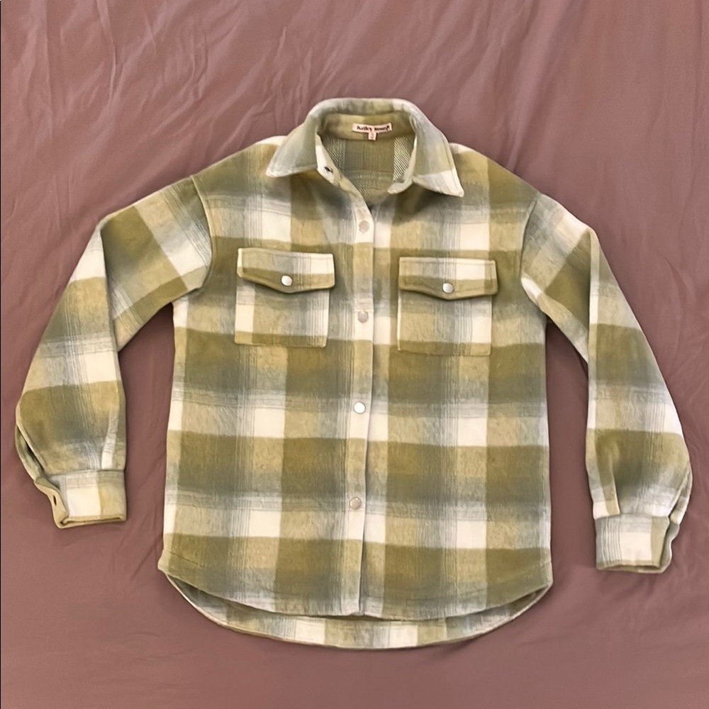 Women’s Plaid oversized shacket XS